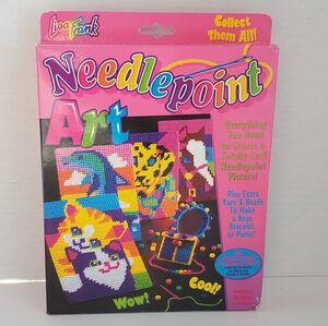Lisa Frank Needlepoint Art Kit Multicolor New & Sealed Mystery Animals *READ*